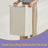 Laundry Hamper - Metal Frame - Rustic Brown and Black - Pull-Out Liner with Shelf