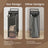 Laundry Hamper - MDF and Steel - Gray - with Pull-Out Liner