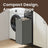 Laundry Hamper - MDF and Steel - Gray - with Pull-Out Liner