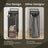 Laundry Hamper - Metal - Rustic Brown and Black - Pull-Out Liner with Shelf