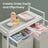 Laundry Hamper - Fabric - White - Double Compartment with 2 Removable Bags