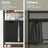 Laundry Hamper - Metal - Black and Grey - Dual Pull-Out Bags with Shelves
