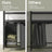 Laundry Hamper - Metal - Black and Grey - Dual Pull-Out Bags with Shelves