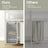 Laundry Hamper - Metal - Black and Grey - Dual Pull-Out Bags with Shelves