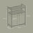 Laundry Hamper - Metal - Black and Grey - Dual Pull-Out Bags with Shelves