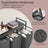 3-Section Laundry Sorter - Metal Frame - Black and Grey - Removable Bags and Shelf