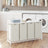 Laundry Hamper - Metal Frame - Rustic Brown and Black - 4-Section with Removable Bags and Shelf