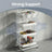 4-Tier Rolling Storage Cart - 45L - Steel Frame - Smooth-Rolling Wheels