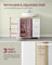 Under Sink Bathroom Cabinet 3 Drawers 2 Compartments - MDF and Wood - Cloud White and Natural Beige