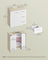 Under Sink Bathroom Cabinet 3 Drawers 2 Compartments - MDF and Wood - Cloud White and Natural Beige