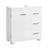 Under Sink Bathroom Cabinet 3 Drawers 2 Compartments - MDF and Wood - Cloud White and Natural Beige