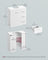 Under Sink Bathroom Cabinet 3 Drawers 2 Compartments - MDF and Wood - Cloud White