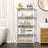Bamboo Storage Shelf 5-Tier - Bamboo - White