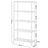 Bamboo Storage Shelf 5-Tier - Bamboo - White