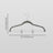 10-Pack Trouser Hangers - ABS Plastic and Nylon Velvet - Grey