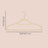 Clothes Hangers Set of 20 - Velvet and ABS Plastic - Beige