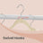 Clothes Hangers Set of 20 - Velvet and ABS Plastic - Beige