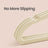Clothes Hangers Set of 20 - Velvet and ABS Plastic - Beige