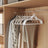 Velvet Hangers - Velvet - Cloud White - Set of 50 with Rose Gold Swivel Hook and Non-Slip Design