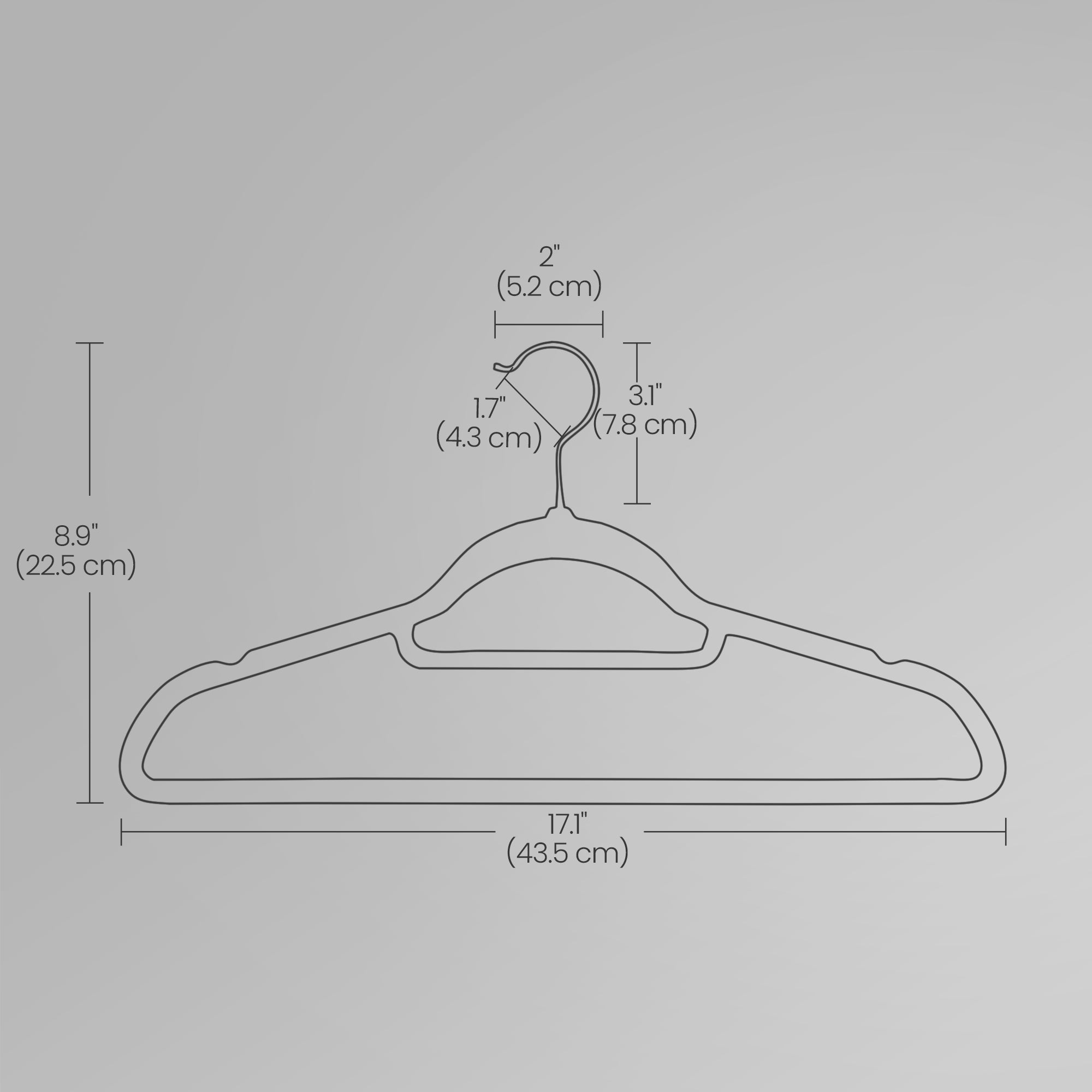 Velvet Hangers - Velvet - Cloud White - Set of 50 with Rose Gold Swivel Hook and Non-Slip Design