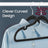 Velvet Hangers - Velvet - Ink Black - Non-Slip with Shoulder Notches and Pants Bar