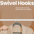 Velvet Hangers - Velvet - Ink Black - Non-Slip with Shoulder Notches and 360° Swivel Hook