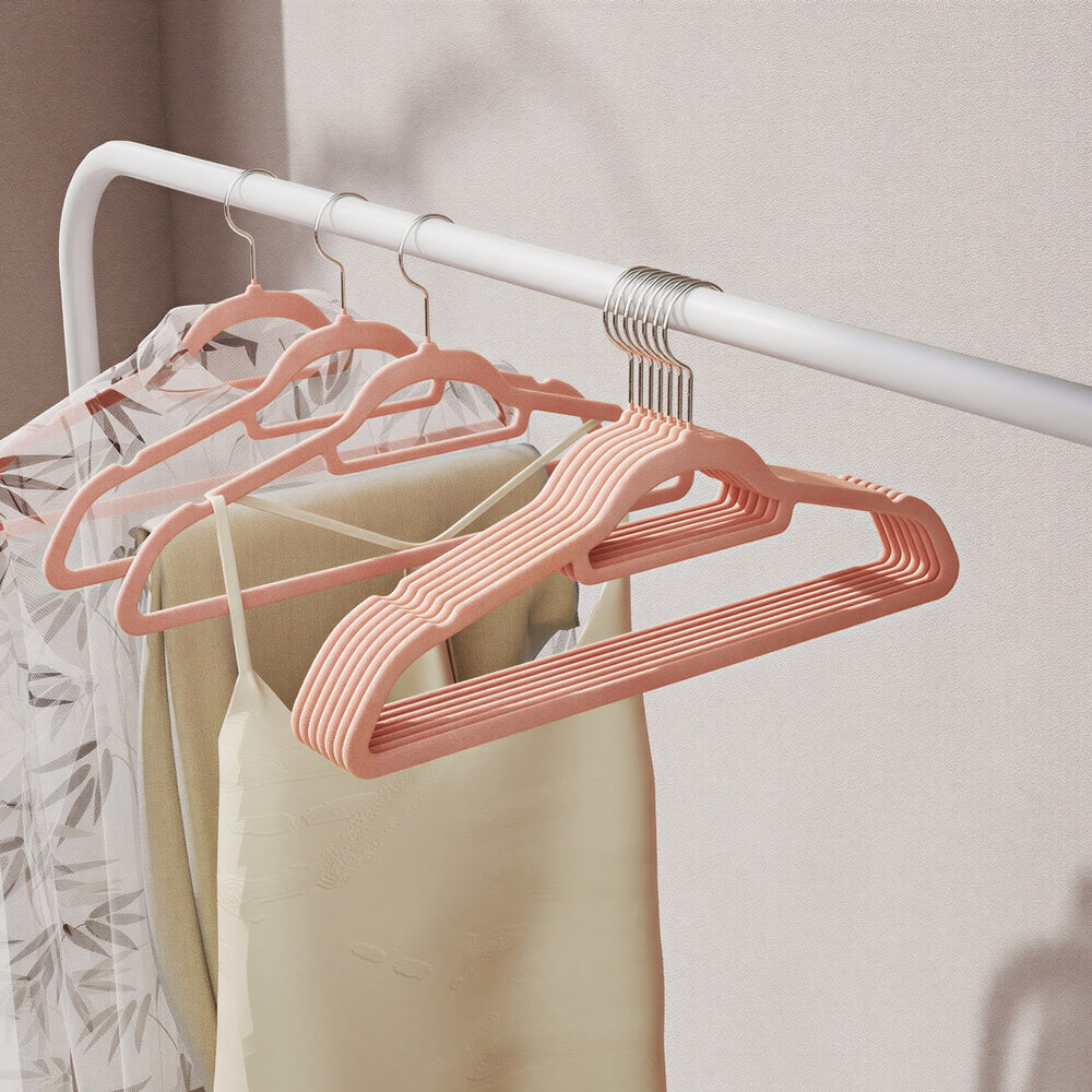 20-Pack Velvet Hangers - Velvet and ABS Plastic