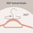 20-Pack Velvet Hangers - Velvet and ABS Plastic