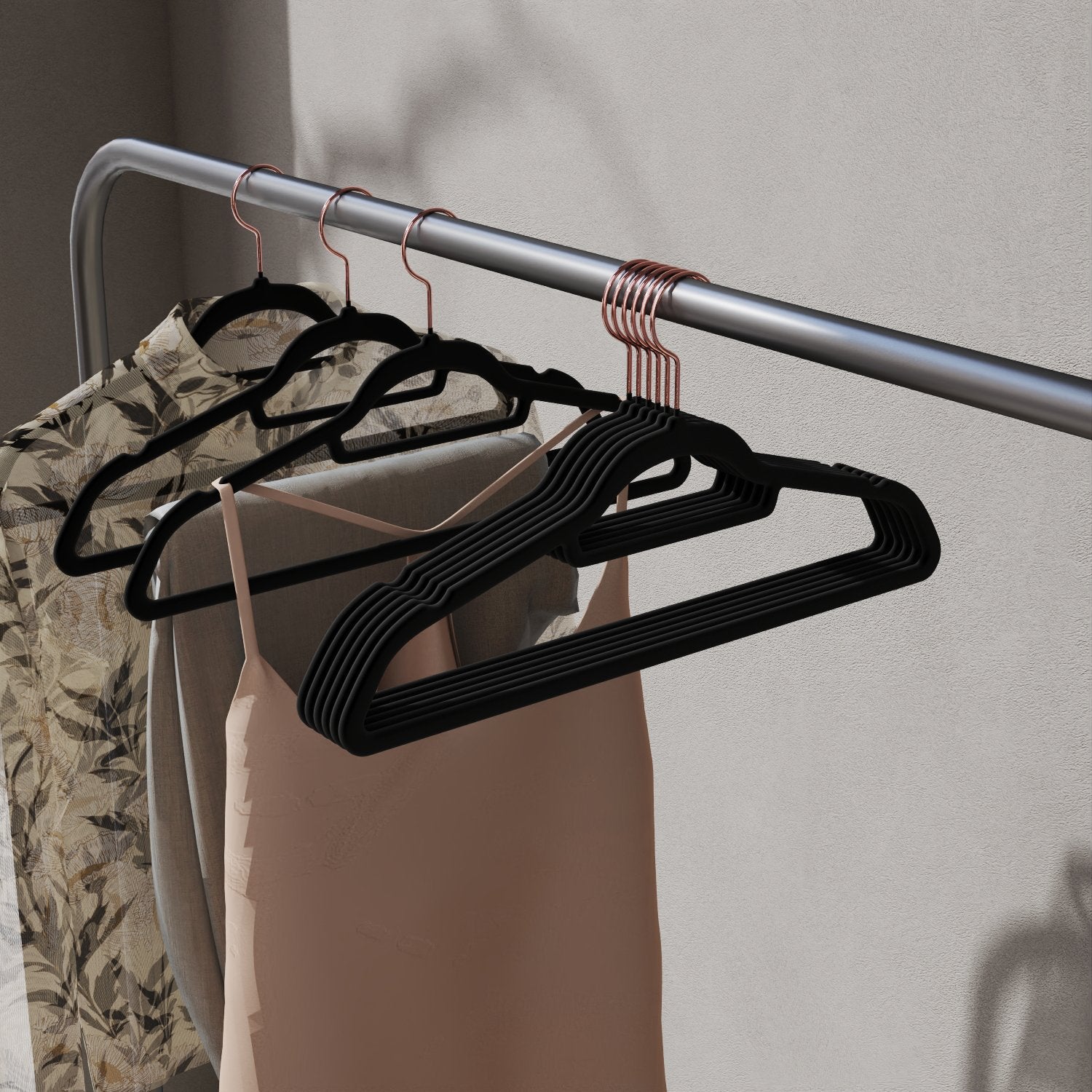 Velvet Hangers - Velvet - Light Pink - Non-Slip