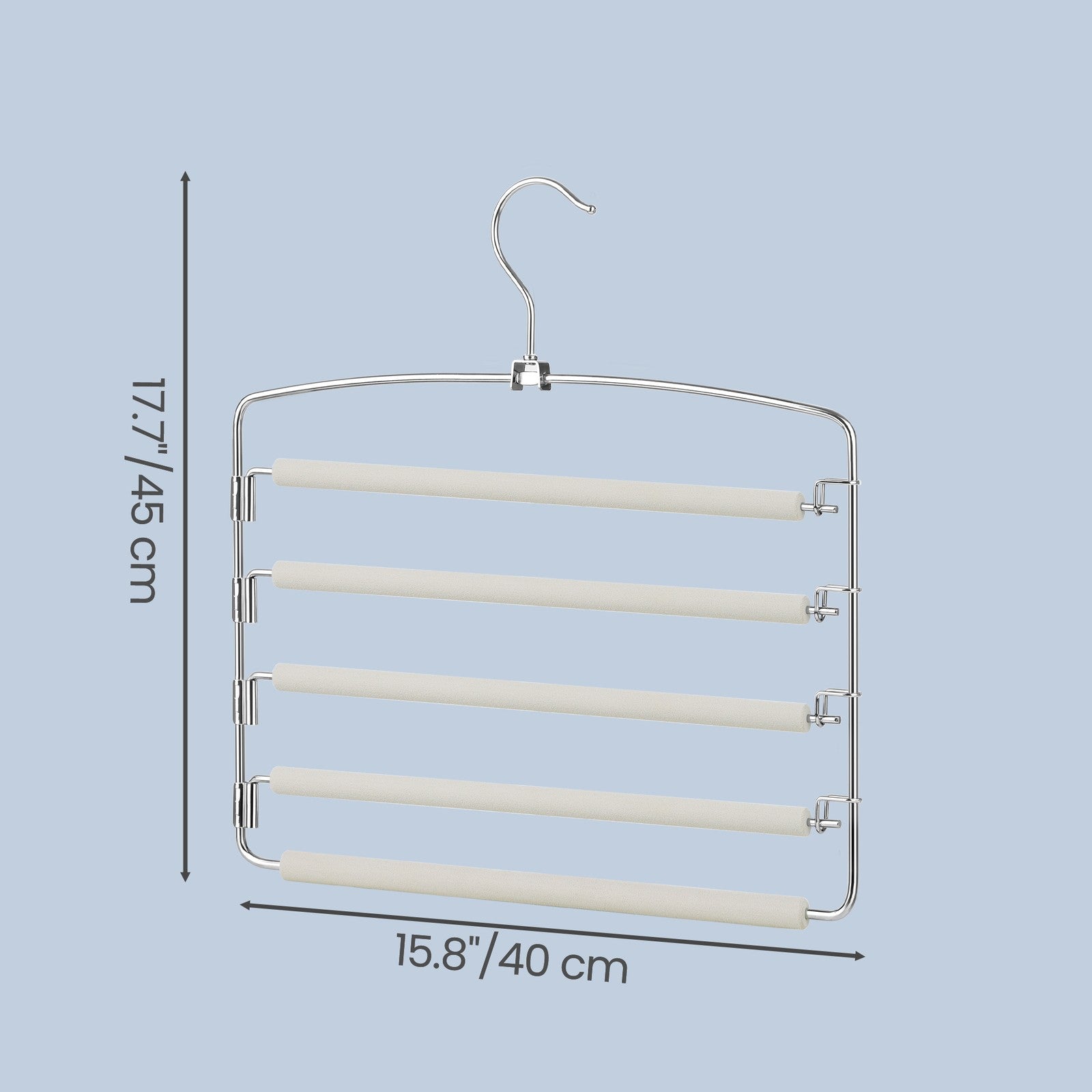 Pants Organizer Set - 3 Hangars - Metal - Multi-Tier Design