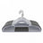 Set of 50 Heavy-Duty Plastic Clothes Hangers - Light and Dark Grey - Slim Non-Slip Design with 360° Swivel