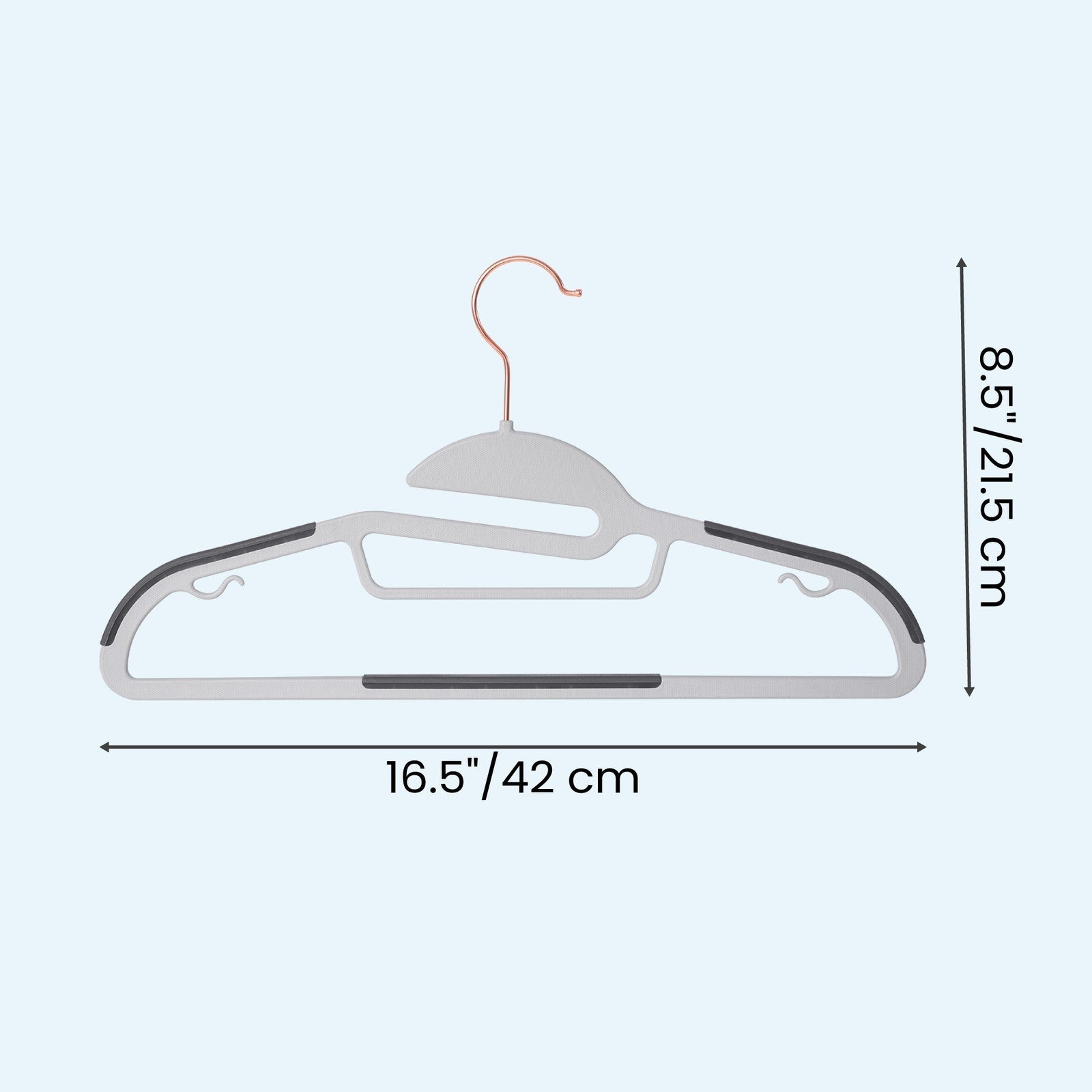 Clothes Hangers - 30 Pack - Plastic - Non-Slip