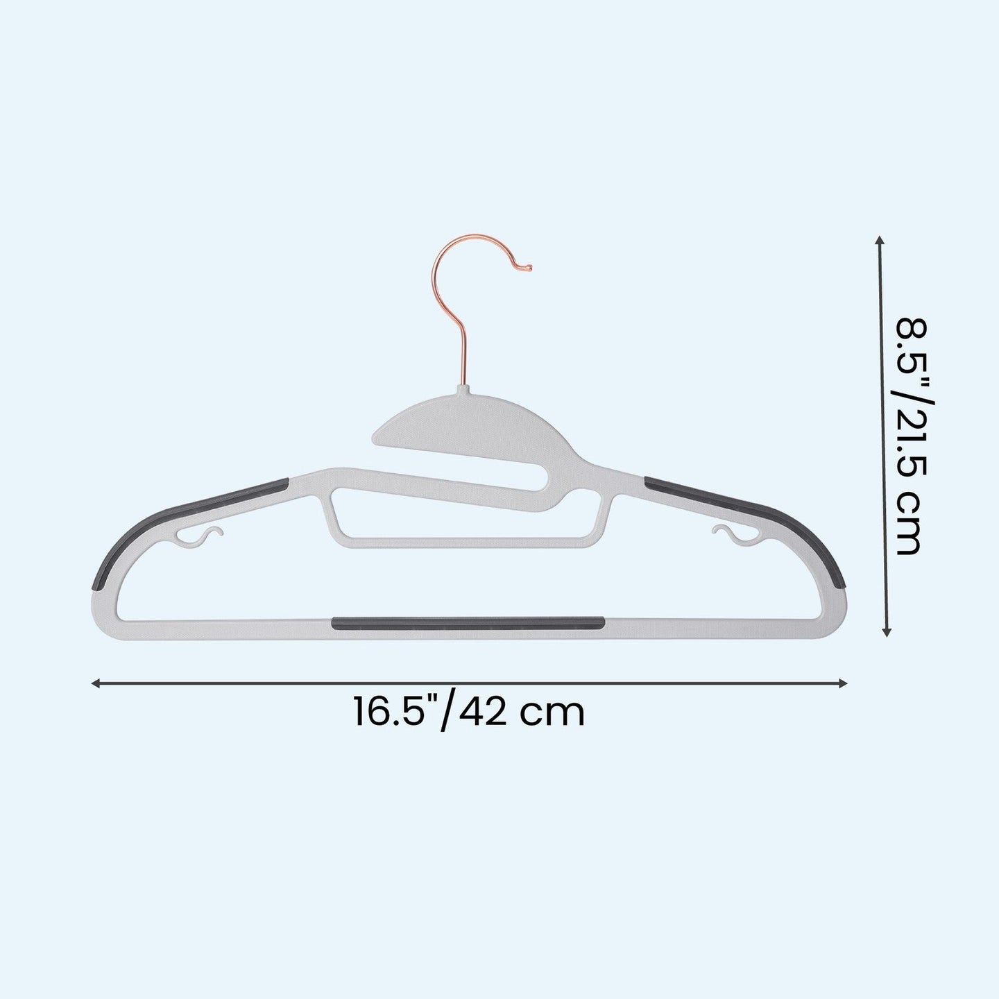 Clothes Hangers - 30 Pack - Plastic - Non-Slip