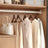Solid Wood Hanger - Maple Wood and Chrome Plated Hook - Dark Walnut