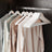 Wooden Coat Hangers - Solid Wood - White - Set of 10 with Shoulder Grooves and Anti-Slip Trousers Bar