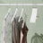 Wooden Coat Hangers - Solid Wood - White - Set of 10 with Shoulder Grooves and Anti-Slip Trousers Bar