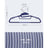 Set of 20 Plastic Hangers - Plastic - Dark Blue Ash - Thin Space Saving Non-Slip Design