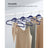 Set of 20 Plastic Hangers - Plastic - Dark Blue Ash - Thin Space Saving Non-Slip Design