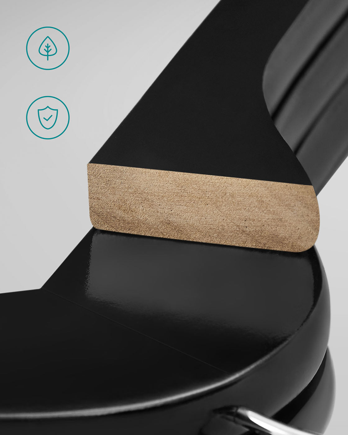 Coat Hangers - Maple Wood - Dark Walnut - 360° Swivel Hook