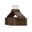 Wood Hangers - Maple Wood - Dark Walnut - 20-Pack with Shoulder Notches and Trousers Bar