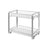 Spice Rack Organizer - Metal - Silver - 2-Tier with Anti-Slip Feet and Plastic Shelf Liner