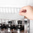 Spice Rack Organizer - Metal - Silver - 2-Tier with Anti-Slip Feet and Plastic Shelf Liner