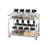 Spice Rack Organizer - Metal - Silver - 2-Tier with Anti-Slip Feet and Plastic Shelf Liner