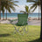 Camping Chairs Set of 2 - Metal - Olive Green - Folding with Armrests
