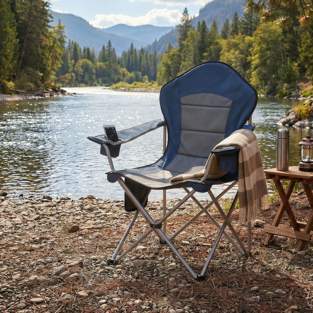 Folding Lawn Chair - Steel - Extra Wide