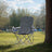 Set of 2 Folding Heavy-Duty Camping Chairs - Metal Frame - Slate Gray - Includes Cup Holder