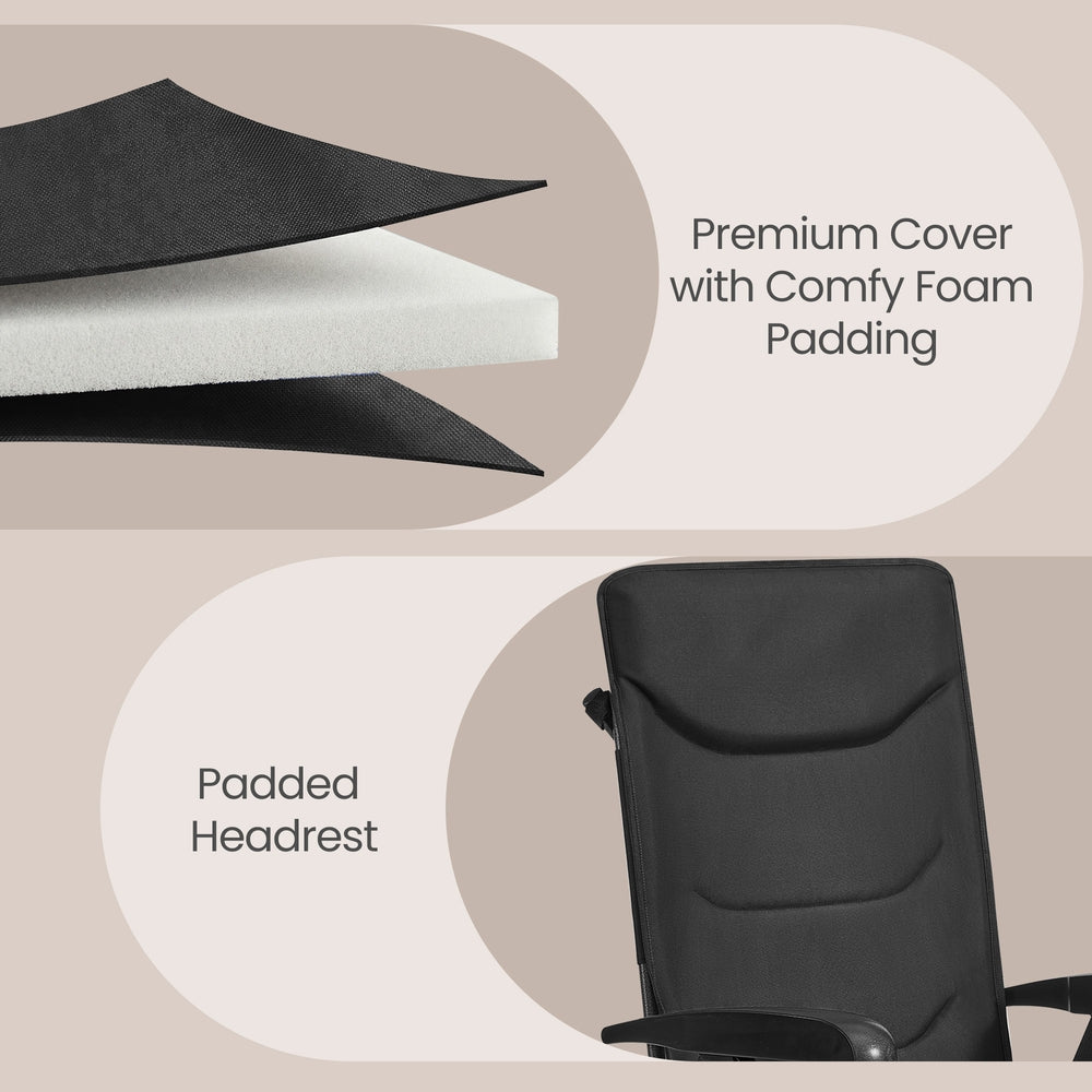 Folding Camping Chair - 150kg - Foam - 95°-150° Reclining Backrest