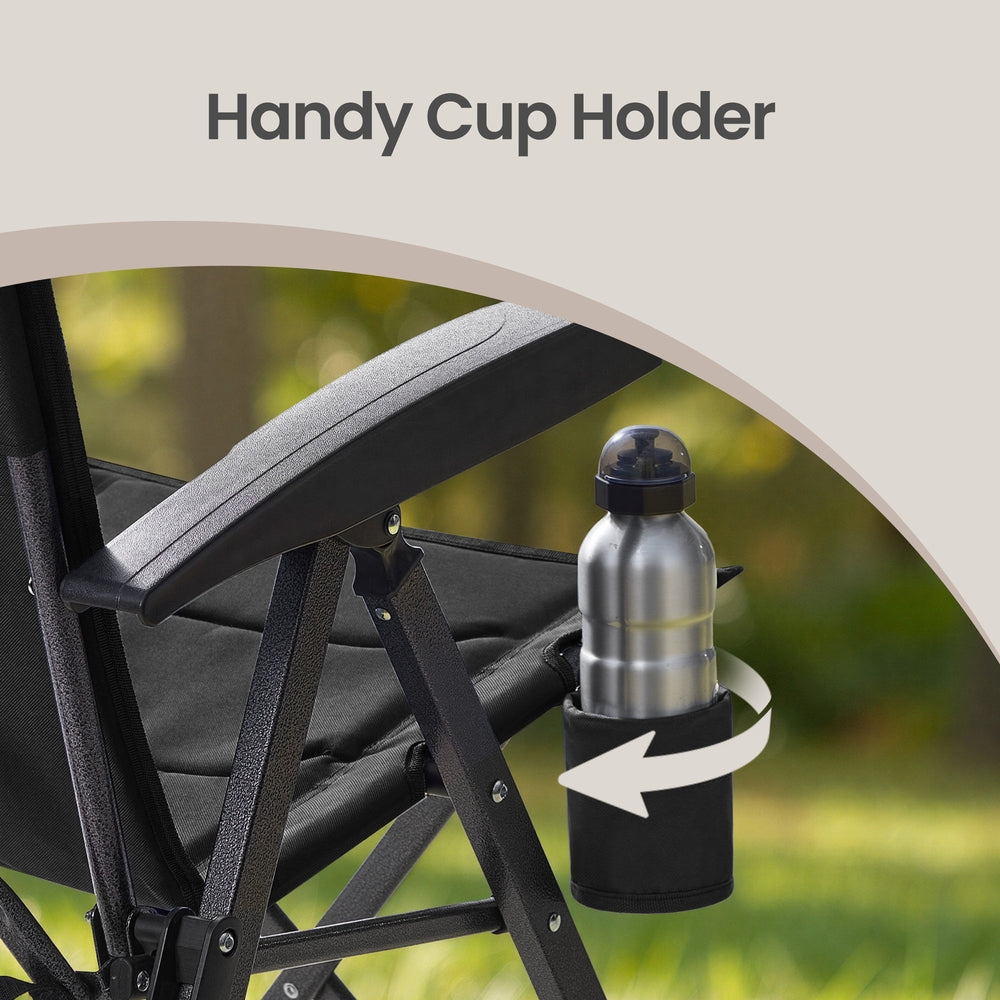 Folding Camping Chair - 150kg - Foam - 95°-150° Reclining Backrest