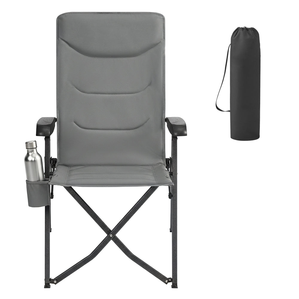 Folding Camping Chair - Adjustable High Backrest