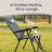 Folding Camping Chair - Adjustable High Backrest